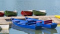 Many boats in a summer day, Maschsee, Hannover Royalty Free Stock Photo