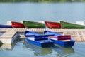 Many boats in a summer day, Maschsee, Hannover Royalty Free Stock Photo