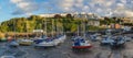 Many boats and yachts in the harbor Royalty Free Stock Photo