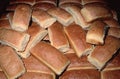 Many breads, hot dog buns on one place