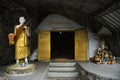 Many buddha and god and angel and hermit statue in cave at Wat Khao Orr