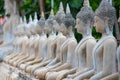 Many buddha statue sit Royalty Free Stock Photo