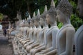 Many buddha statue sit Royalty Free Stock Photo