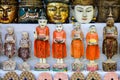 Many Buddha statues for sale in Bagan, Myanmar