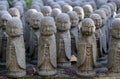 Many buddhist statues in Hase-dera temple, Japan Royalty Free Stock Photo