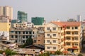 Many buildings located in Yangon, Myanmar