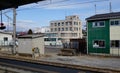 Many buildings at village in Takayama, Japan