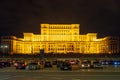 Parliament building of Bucharest, Romania. Casa Poporului