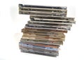 Many cd & dvd boxes Royalty Free Stock Photo