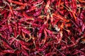 Dry hot chillis background