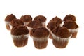 Many chocolate muffins Royalty Free Stock Photo