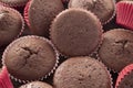 Many chocolate muffins. Royalty Free Stock Photo