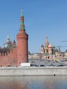 Many citizens and tourists walk on Vasilevsky descent Royalty Free Stock Photo