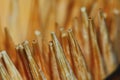 Close up toothpick for abstract and texture background