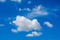 The cloud on the blue sky