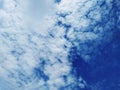 Many clouds on blue sky background Royalty Free Stock Photo