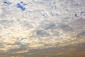 Many clouds cover the sun light as background Royalty Free Stock Photo