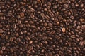 Many coffee beans top view