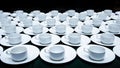 Many  coffee cup set up for tea break in business meeting conference refreshing up afternoon Royalty Free Stock Photo