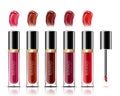 Many color of liquid lipstick isolated