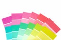 Many color paint chips Royalty Free Stock Photo