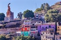 Many Colored Houses El Pipila Statue Guanajuato Mexico