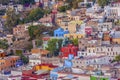 Many Colored Houses Guanajuato Mexico Royalty Free Stock Photo