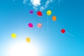 Many colorful baloons. Royalty Free Stock Photo