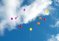 Many colorful baloons. Royalty Free Stock Photo