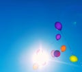 Many colorful baloons. Royalty Free Stock Photo