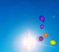 Many colorful baloons. Royalty Free Stock Photo