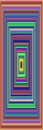 many colorful concentric squares in bright colors from smallest to largest in vertical