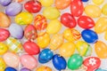 Many colorful Easter eggs Royalty Free Stock Photo