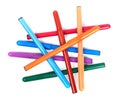 Many colorful felt pen markers Royalty Free Stock Photo