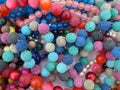 Many colorful glass beads Royalty Free Stock Photo