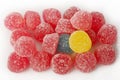 Many colorful gummy candy Royalty Free Stock Photo