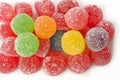 Many colorful gummy candy Royalty Free Stock Photo