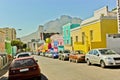 Many colorful houses Bo Kaap district Cape Town, South Africa Royalty Free Stock Photo