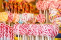 Many colorful lollipops candy for child