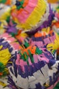 Many colorful pinatas. Royalty Free Stock Photo