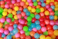 Many colorful plastic balls in a kids` ball pit at a playground Royalty Free Stock Photo