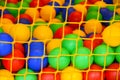 Background of colored balls for playing children