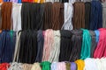 many colorful shoelaces for sale Royalty Free Stock Photo