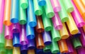 Many colorful straws as sign for heterogeneity or teamwork.