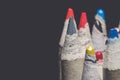 Many coloring pencils with matte retro look Royalty Free Stock Photo