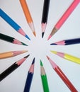 Many colour pencils