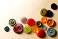 Many coloured buttons Royalty Free Stock Photo