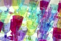 multicolor glass foto happy hour Royalty Free Stock Photo