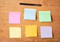 Many-coloured sticky paper