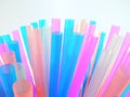 Many coloured straws